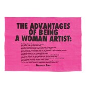 优势 游击队女孩挂布女权茶巾装 饰画Third 女艺术家 Drawer Down