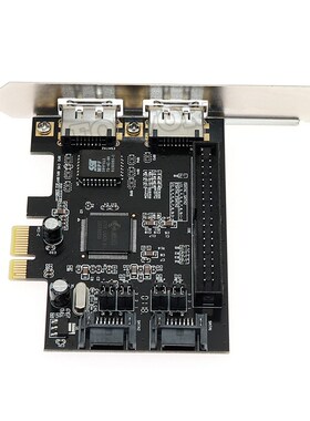 PCI-E转2 ESATA+SATA+IDE扩展卡转接卡 JMB363芯片 磁盘阵列卡