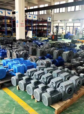 【】SA57法兰轴伸式斜齿蜗轮蜗杆减速机卧式软齿面变速器