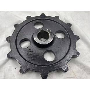 履带地盘配件行走驱动轮72节距12齿内孔驱动齿轮改装 履带底盘配件