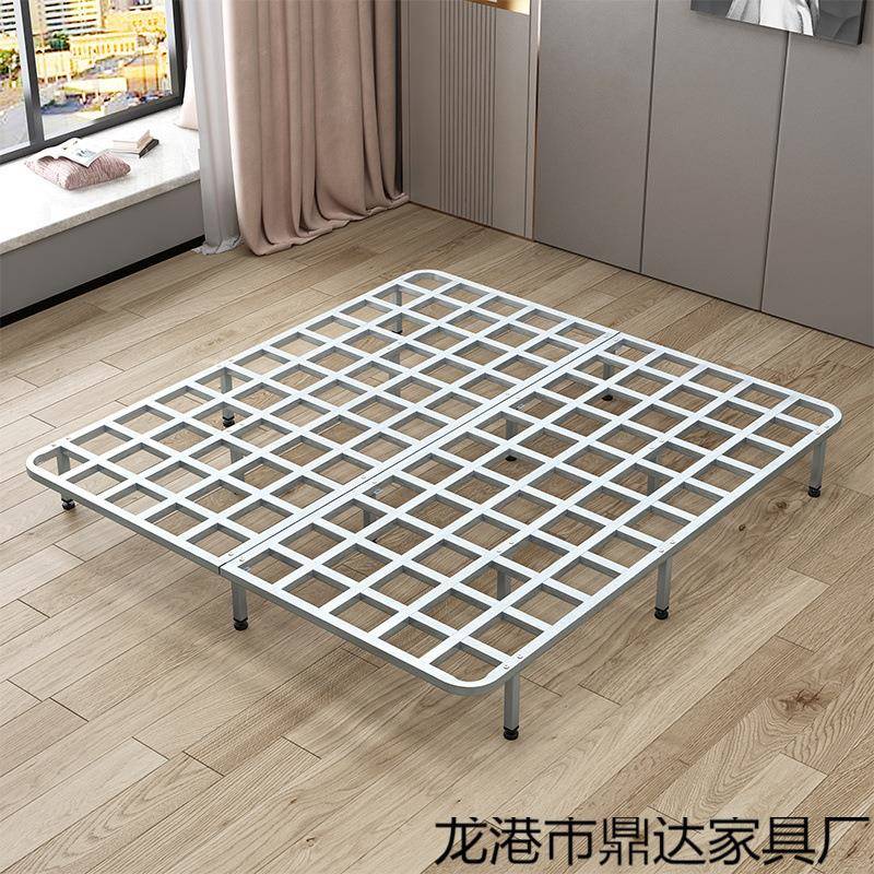 Dx镀锌管全钢管排骨架床架折叠双人床架1.8米榻榻米龙骨架