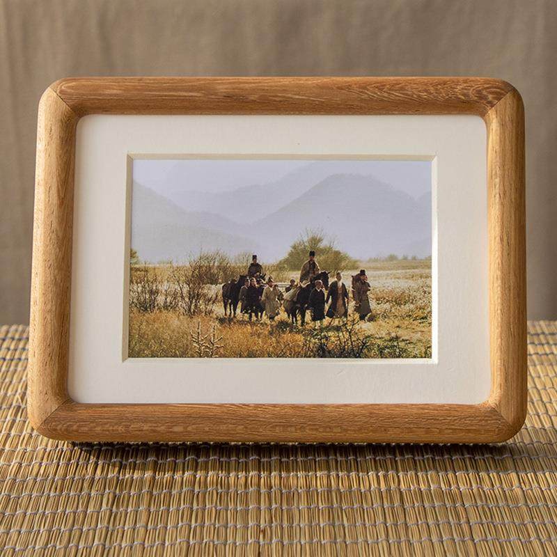 实木摆台6寸7寸8寸10寸榫卯相框圆弧圆角摆台相框