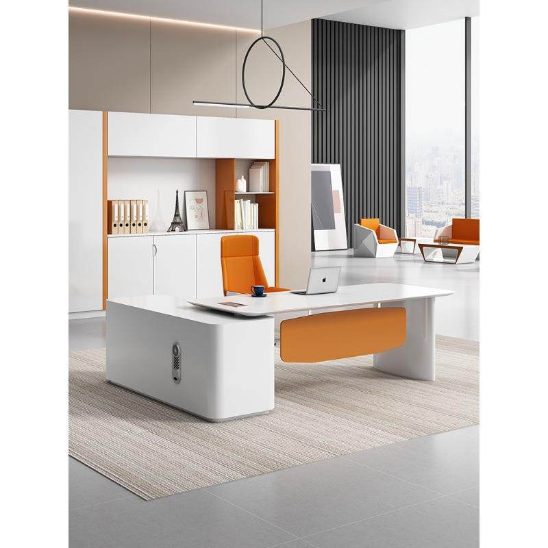 办公白色烤漆老板经理桌简约现代主管桌轻奢极简医美桌家用书桌子,电子元器件市场,其它元器件,淘宝优惠券,粉丝福利购,淘宝优惠卷