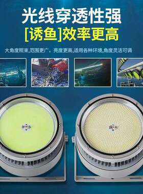 集鱼灯船用1000W大功率防水led聚鱼灯鱼灯海鱿鱼灯诱鱼灯