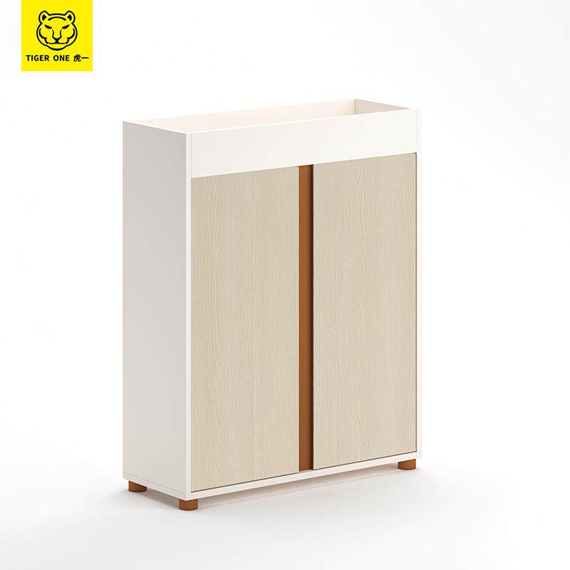 广东虎一办公家具两门花槽柜办公室隔断柜木制矮柜桌边储物柜佛山