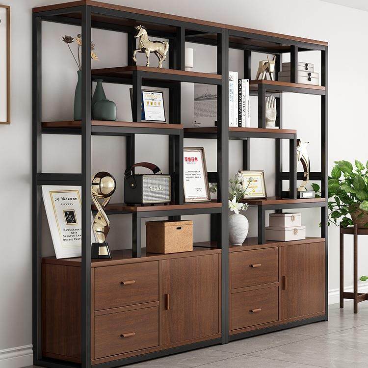 产品展示柜陈列柜博古架子铁艺书架一体靠墙办公室隔断置物柜货架,电子元器件市场,其它元器件,淘宝优惠券,粉丝福利购,淘宝优惠卷