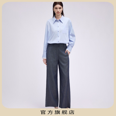 【官旗福利】柯罗芭夏季女晴天蓝撞色休闲衬衫CW6081(AUN)