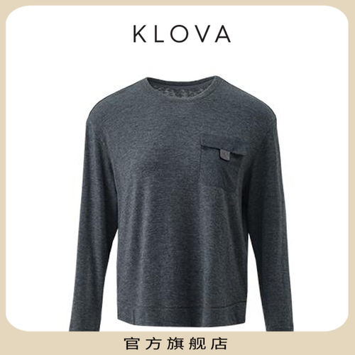 【KLOVA】春秋鸽羽灰针织小圆领T恤TY5430(UN)