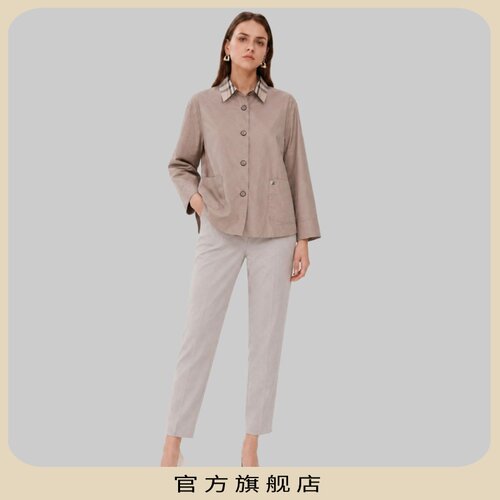 官旗上新柯罗芭H型外套通勤