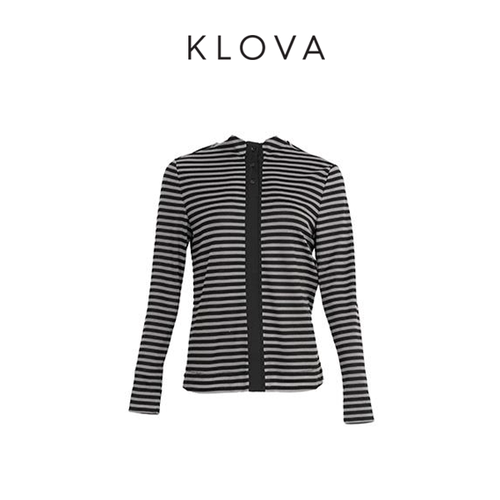 【KLOVA】春秋经典条纹长袖显瘦百搭休闲T恤 2625 TT5435(UN)C