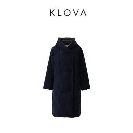 【KLOVA】冬季藏蓝连帽羽绒服  YC6025(UN)