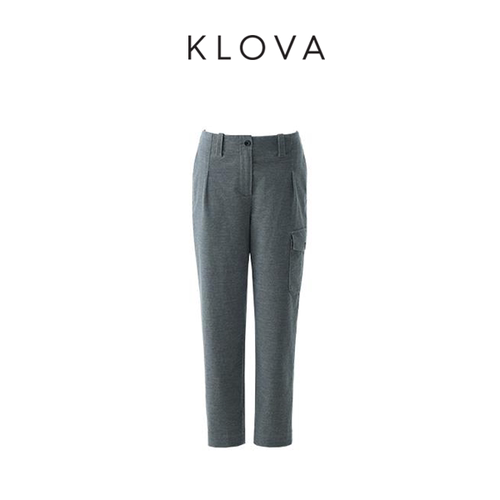 【KLOVA】冬季鲸落灰休闲萝卜裤  KW5757(UN)