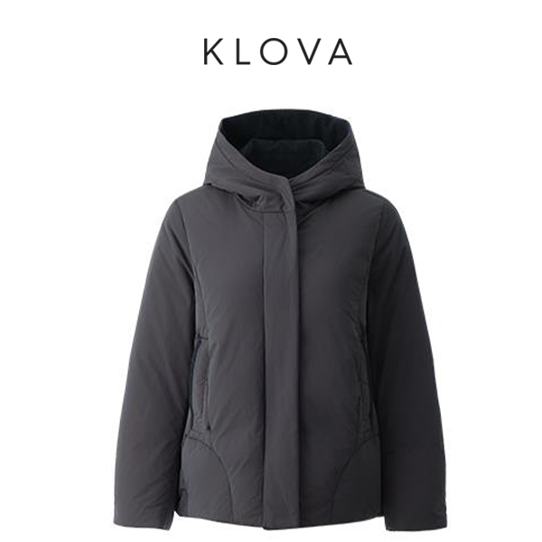 【KLOVA】冬季岩石灰色短款连帽羽绒服  YS5501(UN),女装/女士精品,羽绒服,淘宝优惠券,粉丝福利购,淘宝优惠卷