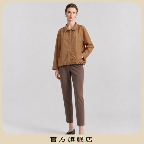 柯罗芭夏季烟色针织小直筒