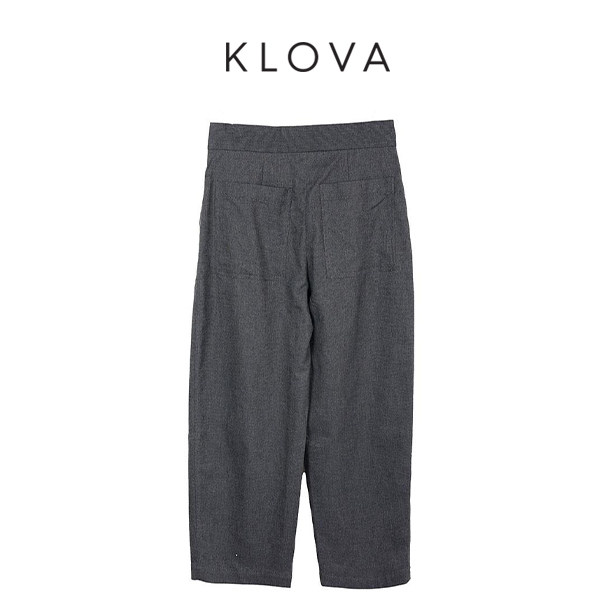 【KLOVA】春秋岩石灰色宽松锥形九分裤 【H】 KW4477(BUN),女装/女士精品,休闲裤,淘宝优惠券,粉丝福利购,淘宝优惠卷