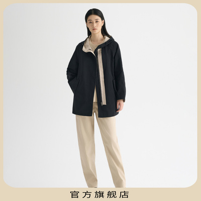 柯罗芭春秋双面穿连帽风衣