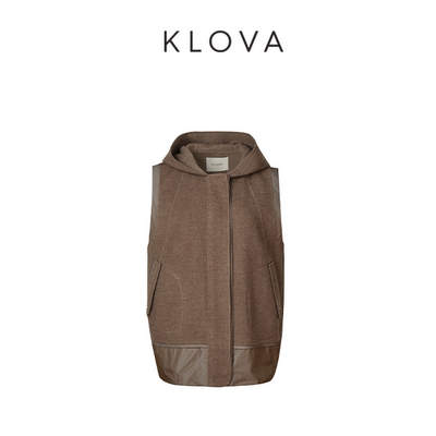 【KLOVA】冬季茧型连帽马甲 【H】 JY6890(UN)