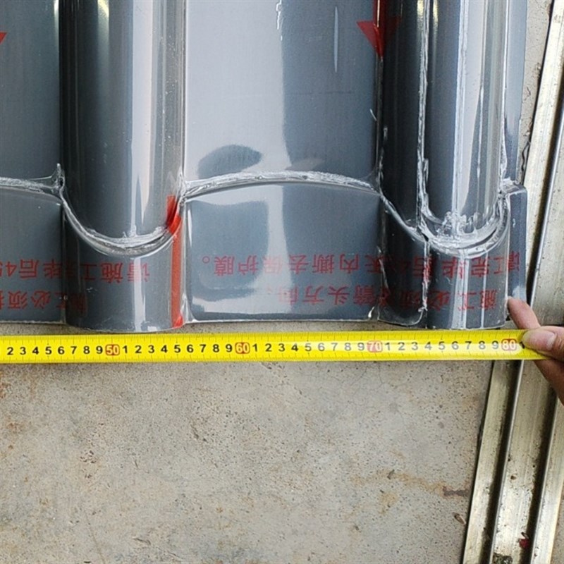 深圳仿古瓦琉璃瓦古建筑铝镁锰屋面瓦屋面板水滴檐轻钢别墅屋顶瓦