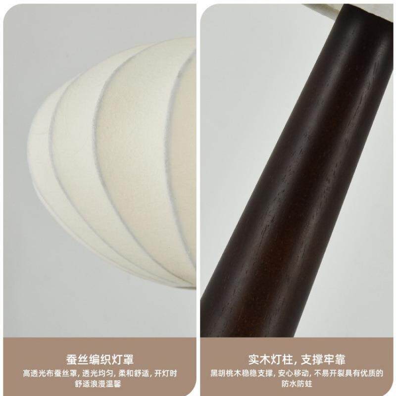 北欧新中式台灯简约个性艺术创意复古布艺温馨卧室床头调光小夜灯