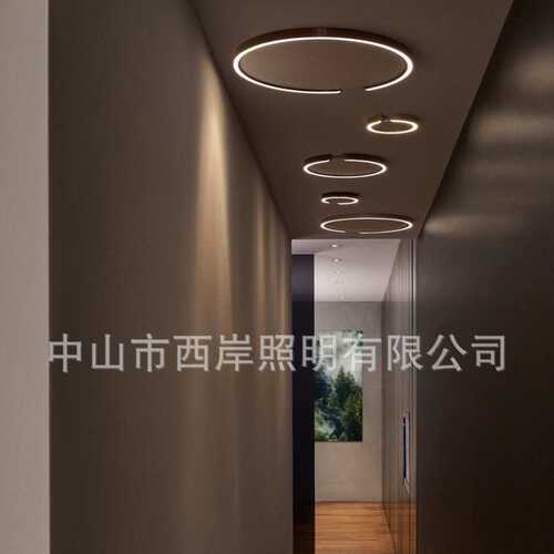 西岸 occhi0 mito设计师款卧室吸顶灯现代轻奢玄关走廊书房C型灯