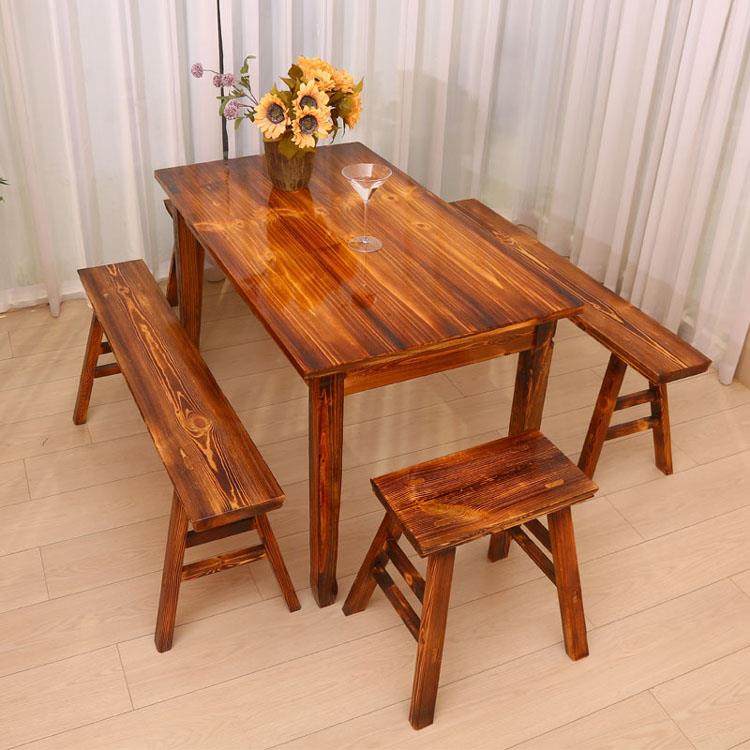 实木餐桌椅组合饭店快餐餐饮小吃店面馆烧烤四方桌仿古长方桌长凳,模玩/动漫/周边/娃圈三坑/桌游,模型制作工具/辅料耗材,淘宝优惠券,粉丝福利购,淘宝优惠卷