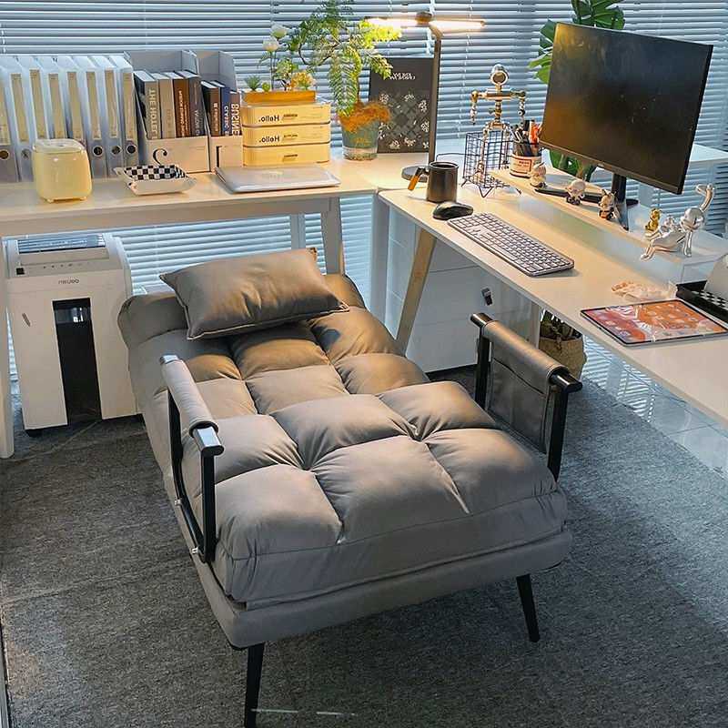 折叠椅子可躺懒人沙发床一体两用家用电脑椅办公室午睡神器单人床