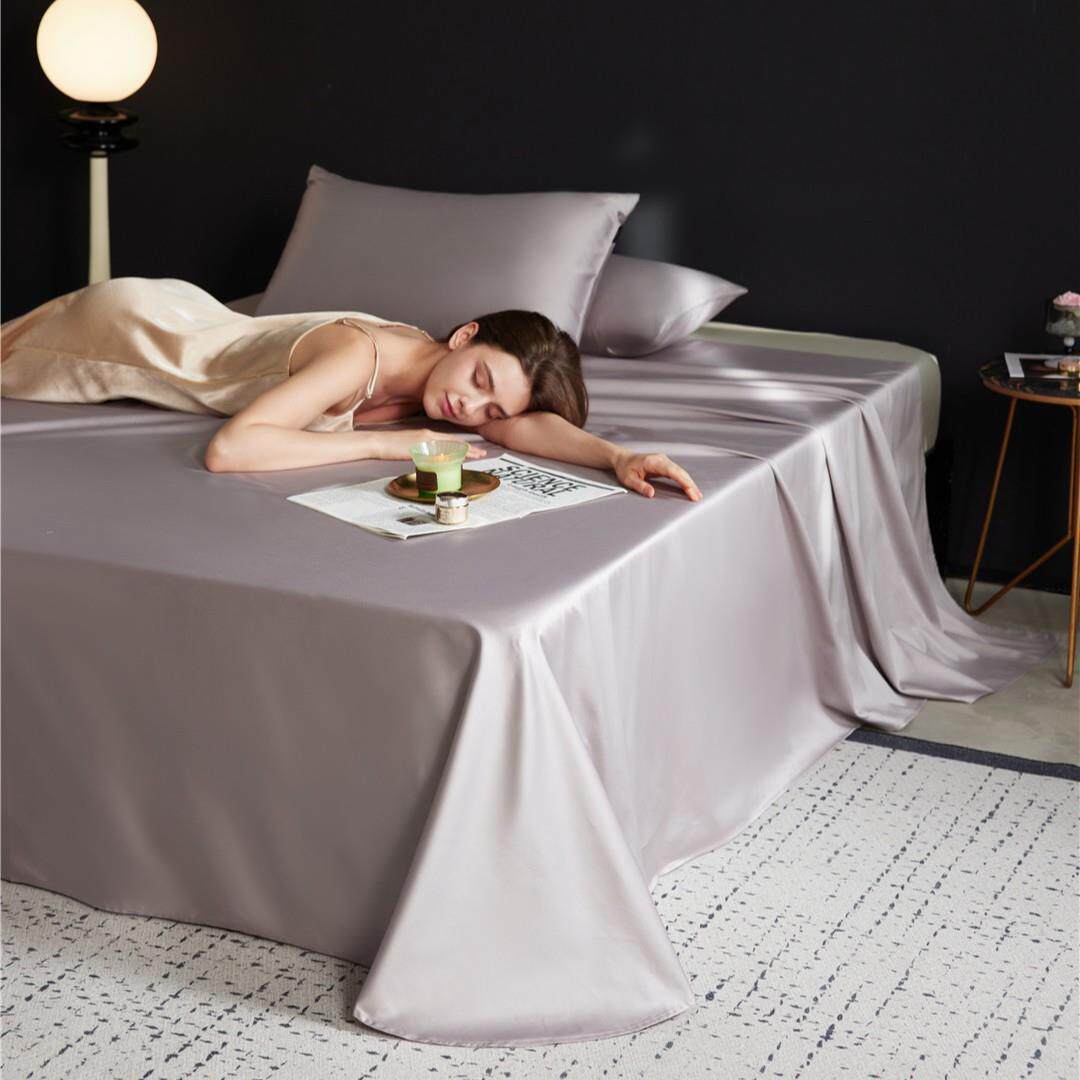 A类140S双股阿瓦提长绒棉纯棉床单 高奢裸睡级亲肤透气床品三件套