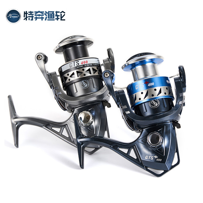 特奔渔轮纺车轮无间隙鱼线轮全金属摇臂海杆轮矶钓轮GTS海竿轮子