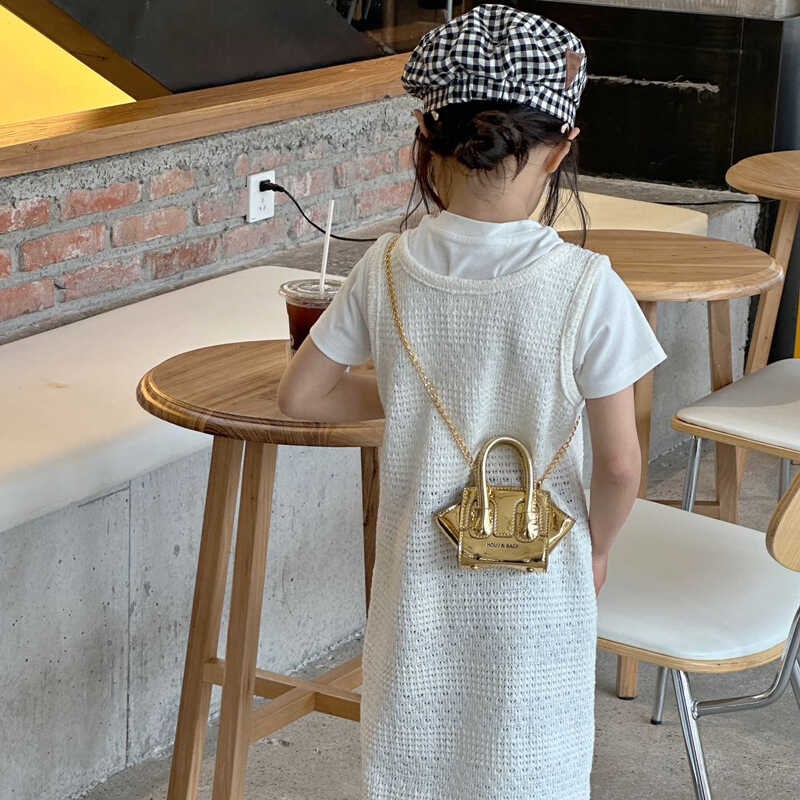 儿童包镭射翅膀包镭射女孩手拎包女童洋气斜挎网红款配饰单肩斜挎