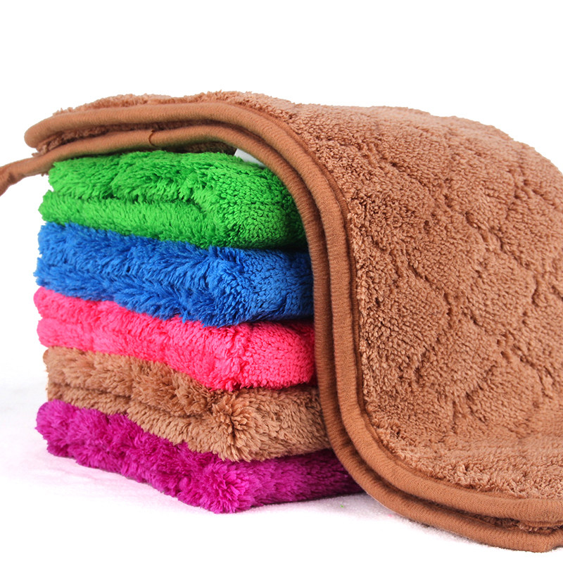 抹布家务清洁吸水不掉毛加厚厨房抹布擦桌子神奇鱼鳞擦车地板抹布