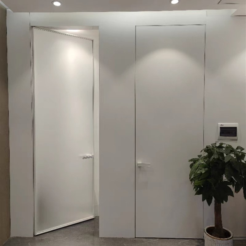 合肥隐形门隐藏门暗门卧室门无框门极简隐形门背景墙客厅一体定制