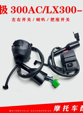 无极300AC左右闸把LX300-6C闸把开关VOGE300复古左右手把开关