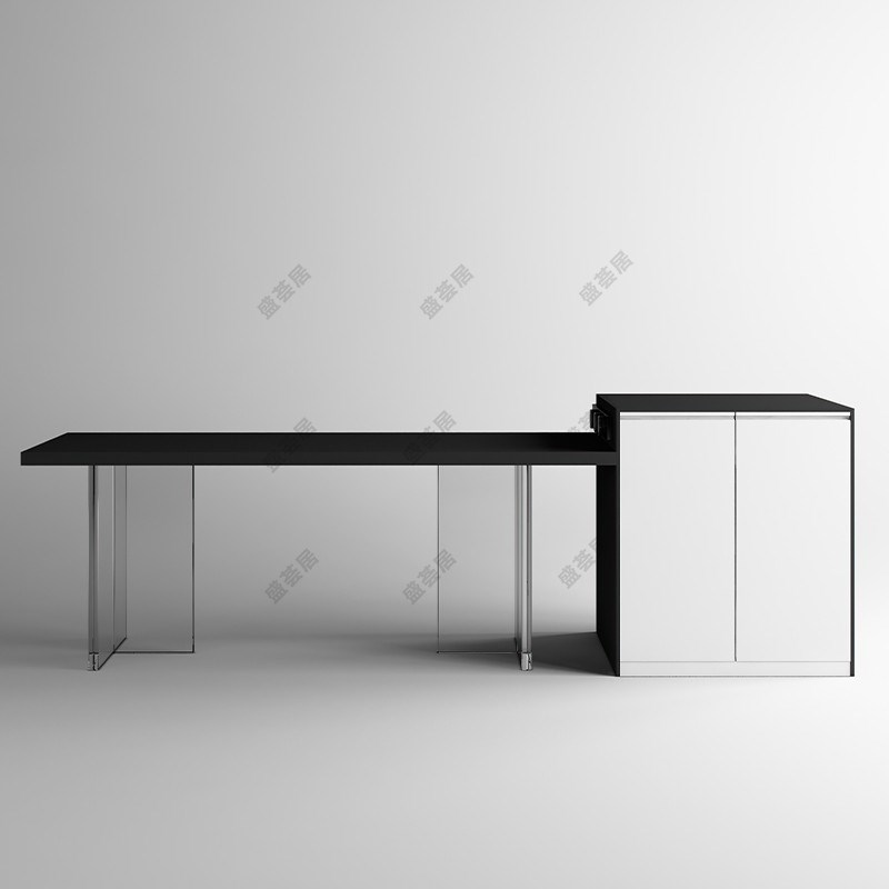 岩板可伸缩岛台餐桌一体开放式西厨房定制倒台导台餐厅吧台桌家用