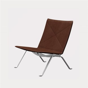 沙发椅单人意式设计师轻奢不锈钢现代简约PK22休闲椅洽谈躺椅客厅