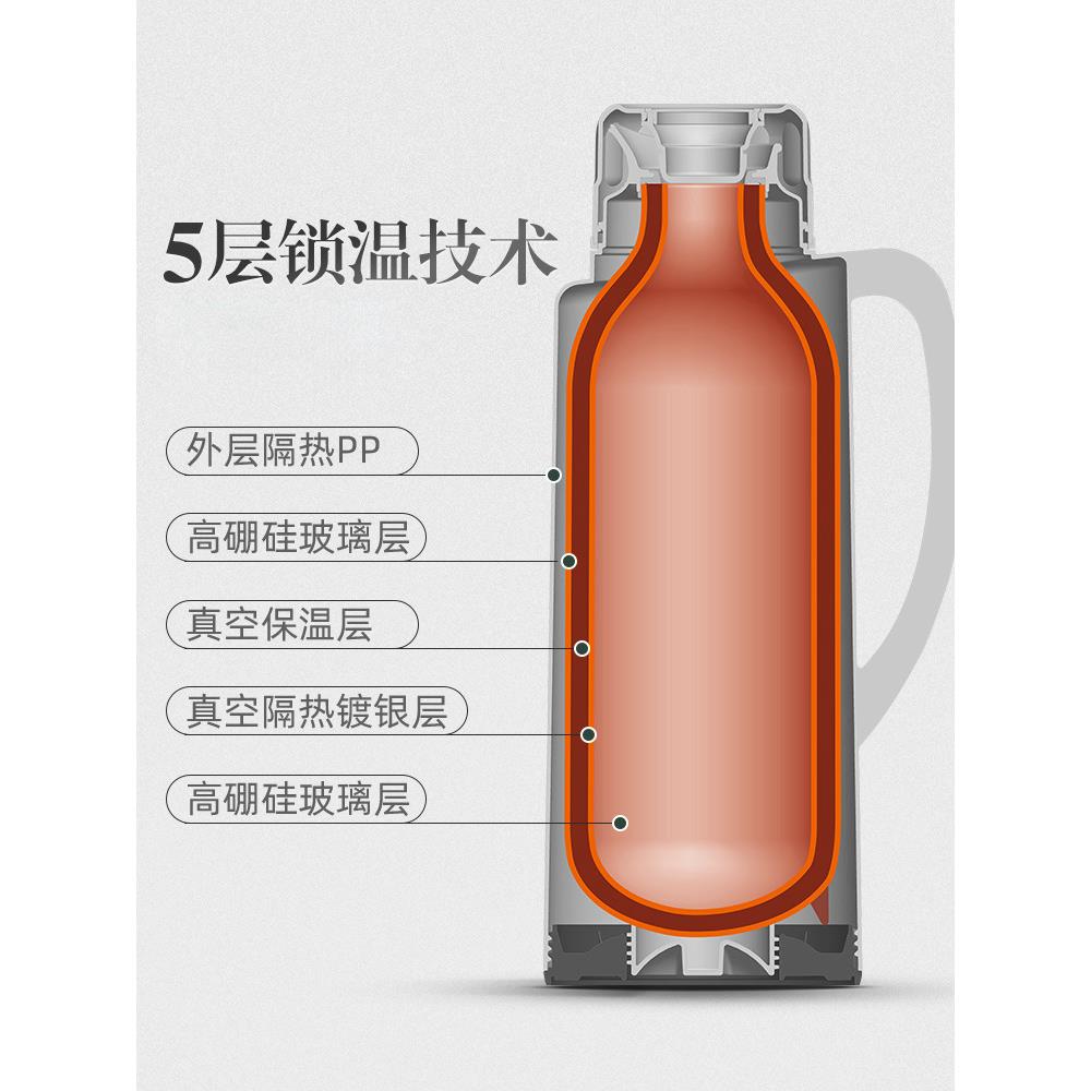热水瓶家用保温壶开水保暖水壶暖壶2L大容量便携学生宿舍茶瓶茶壶