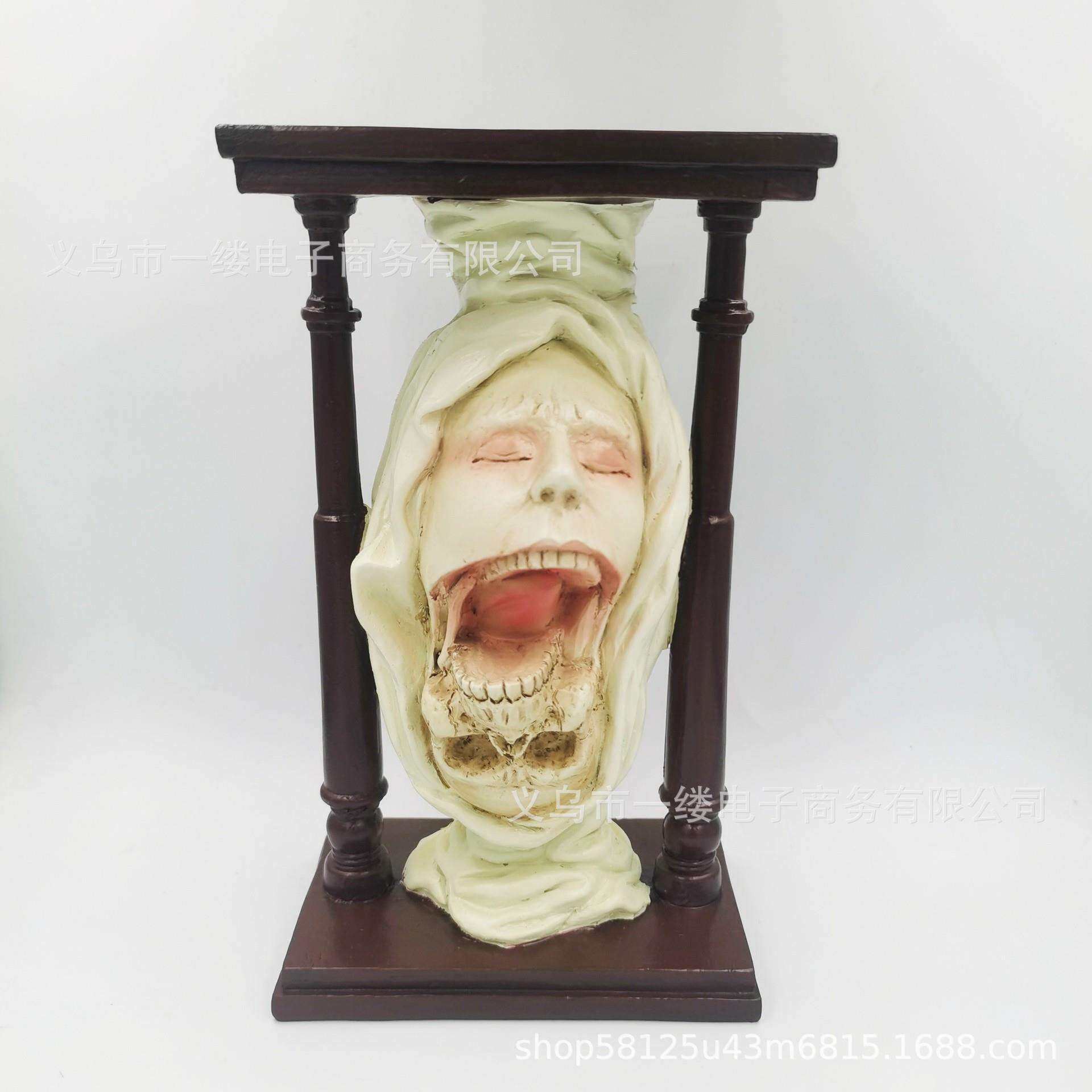 跨境Transfiguratio Mortis Statue 骷髅新郎新娘万圣节树脂摆件