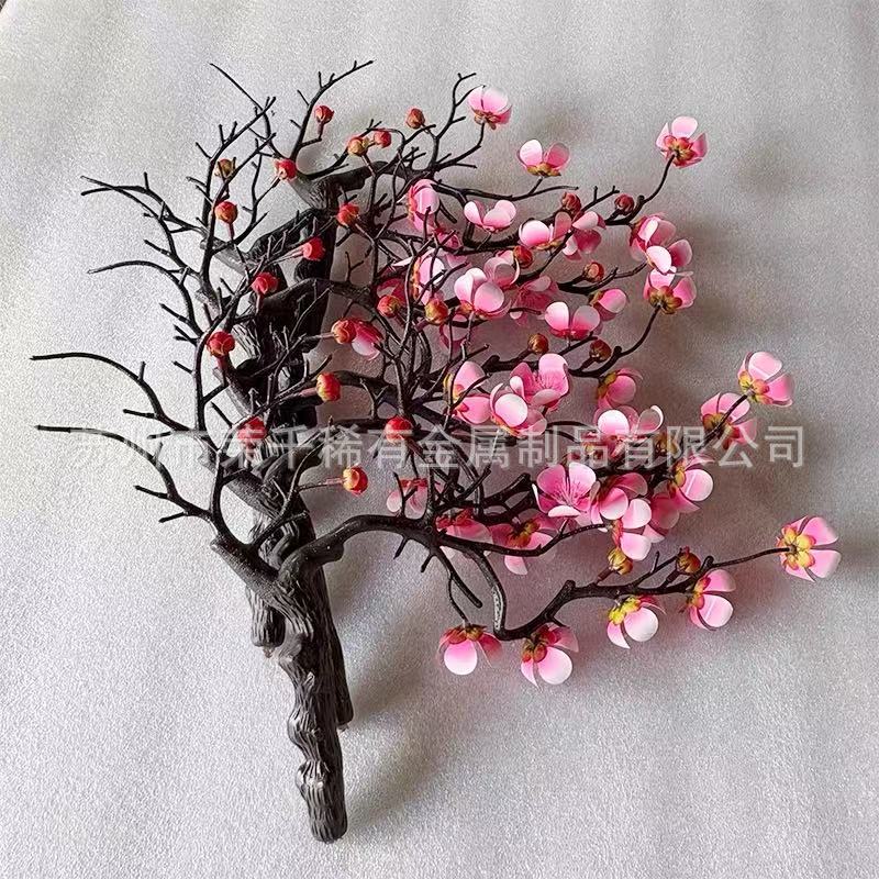 镍钛花树摆台展示工艺品镍钛记忆合金花 镍钛花盆栽哈气花魔术花