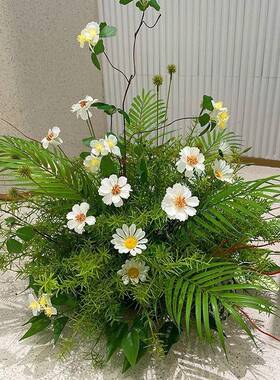 艺档落地绿植仿真波斯菊花橱景窗观造景服装店样板间TM673688婚庆