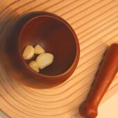 乌金檀家捣蒜器厨房老捣式 蒜泥神器手动研木磨器用家用碎捣MC0219