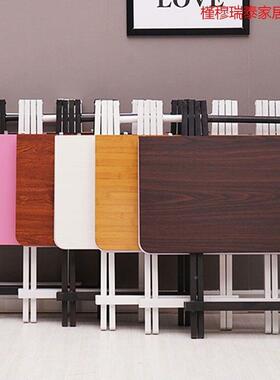 工厂可折叠四桌子正方2形TOX吃饭家用方桌800小餐方8桌人饭桌70摆