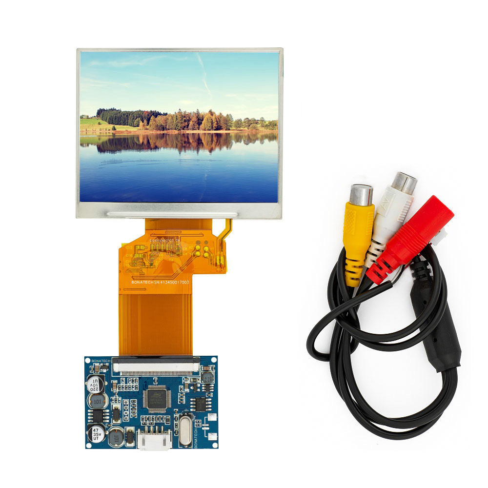 800x480控制驱动器AV+VGA板3.5寸4.3寸5.0寸LCD显示屏车载