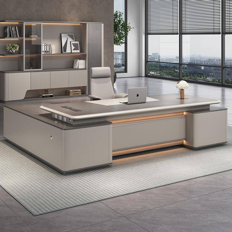 办公桌老板桌高档总裁桌经理大班台办公室家具董事长桌单人椅组合