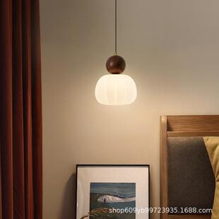 法式小中古风床头吊灯吊室线卧灯978单头高级感网红升降简约餐厅