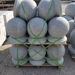 路石球障花岗岩芝麻石灰挡车石球车圆球788墩子广场停场阻车拦车