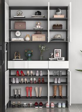 批鞋入门柜家靠用门口入户LVE玄关柜可订墙进量门大容鞋柜衣帽柜