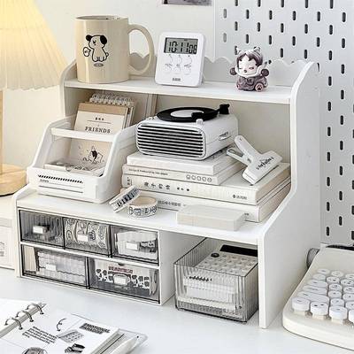 SND-8534公桌办收纳置物架面桌电神脑增高架女生工位整理器书桌收