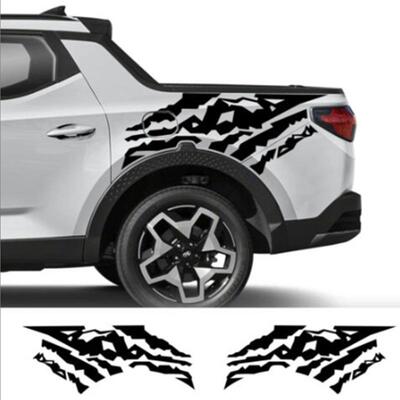 适用现于代圣克鲁斯SSE皮卡尾箱车贴车身584贴E纸A1L489