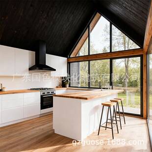 装配式模块房屋防GS冻化钢防潮三轻钢别墅海边太空舱民宿结构角木