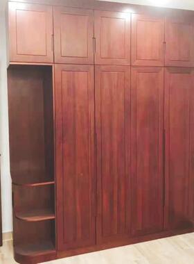 柜中新中式红木衣卧室衣橱实木式53900衣帽间胡桃色家柜子用环保