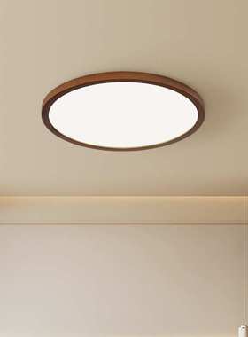 中古风客厅灯吸顶灯北美黑胡挑木新中式客厅主灯实木灯具套餐176L